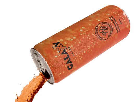 Galaxy Drink - Orange - Dragon sur la plage