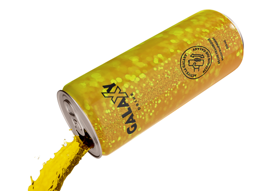 Galaxy Drink - Jaune - Pêche et Framboise - 330ml