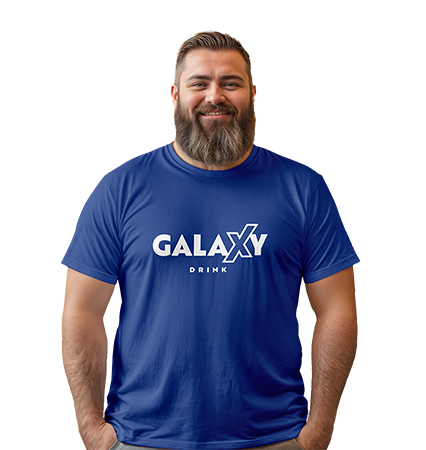 T-SHIRT GALAXY DRINK BLEU MARIN | Unisexe