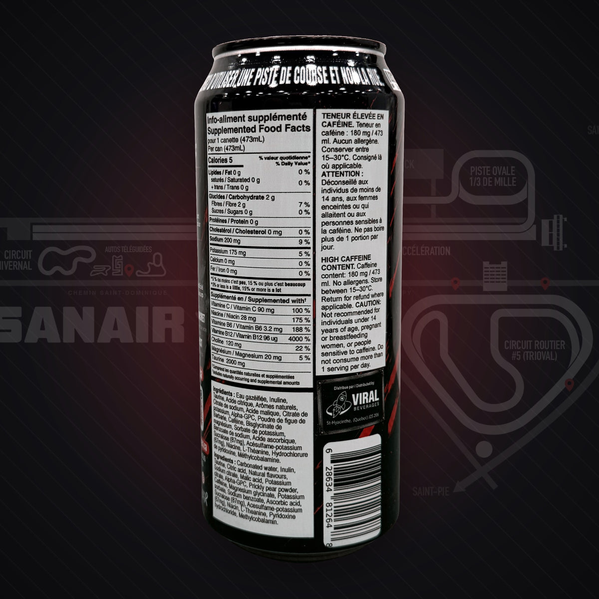 SANAIR — Framboise Bleue · Caisse de 12