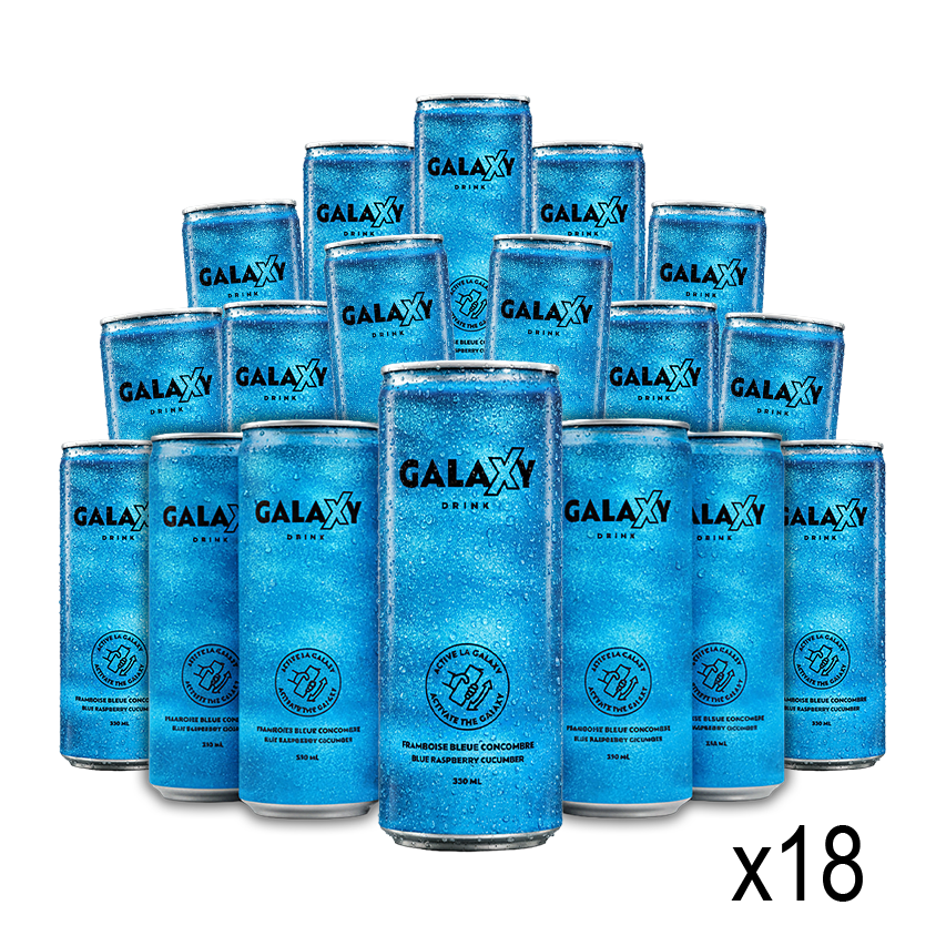 Galaxy Drink - Bleu - Framboise Bleu Concombre - 330ml