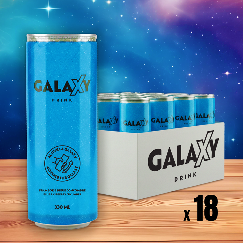 Galaxy Drink - Blue - Raspberry Blue Cucumber - 330ml