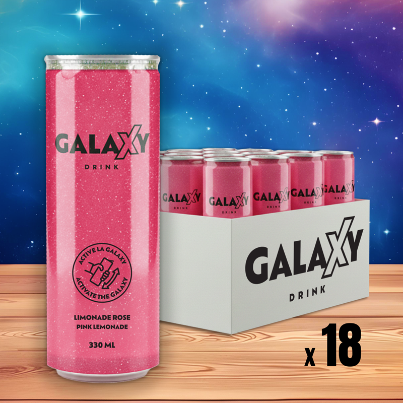 Galaxy Drink - Fuchsia - Limonade Rose - 330ml
