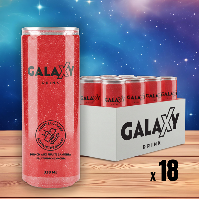 Fruits Rouges 330ml Galaxy Drink - Rouge - Sangria Punch aux Fruits - 330ml – Viral Beverages