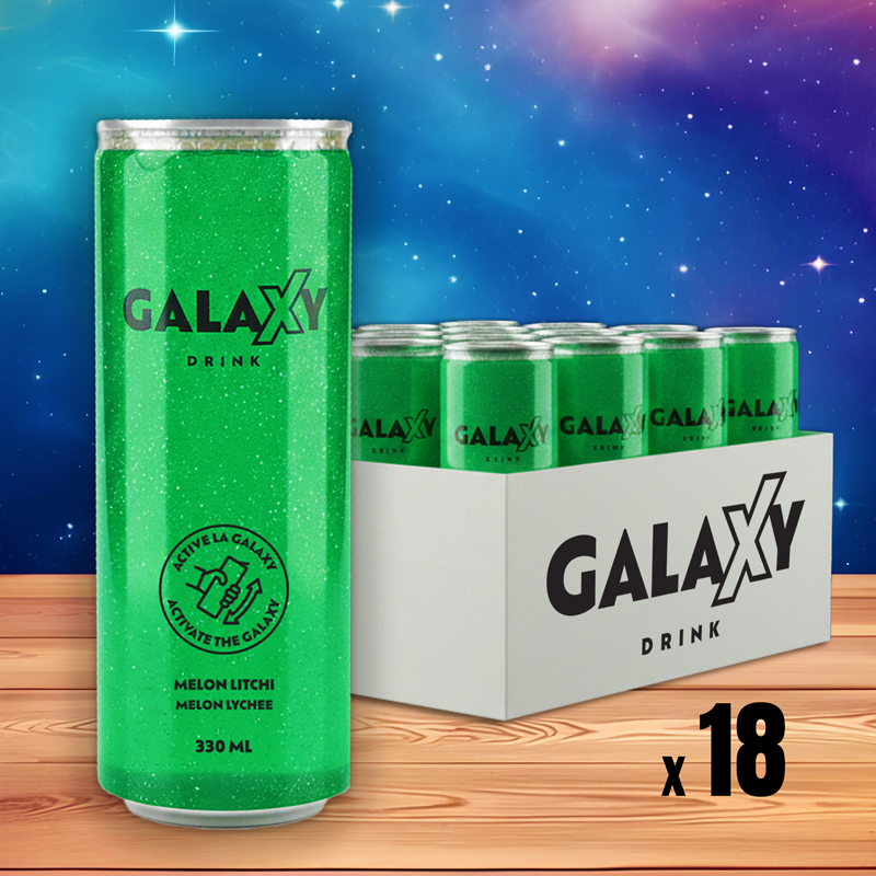 Galaxy Drink - Vert - Melon Litchi - 330ml