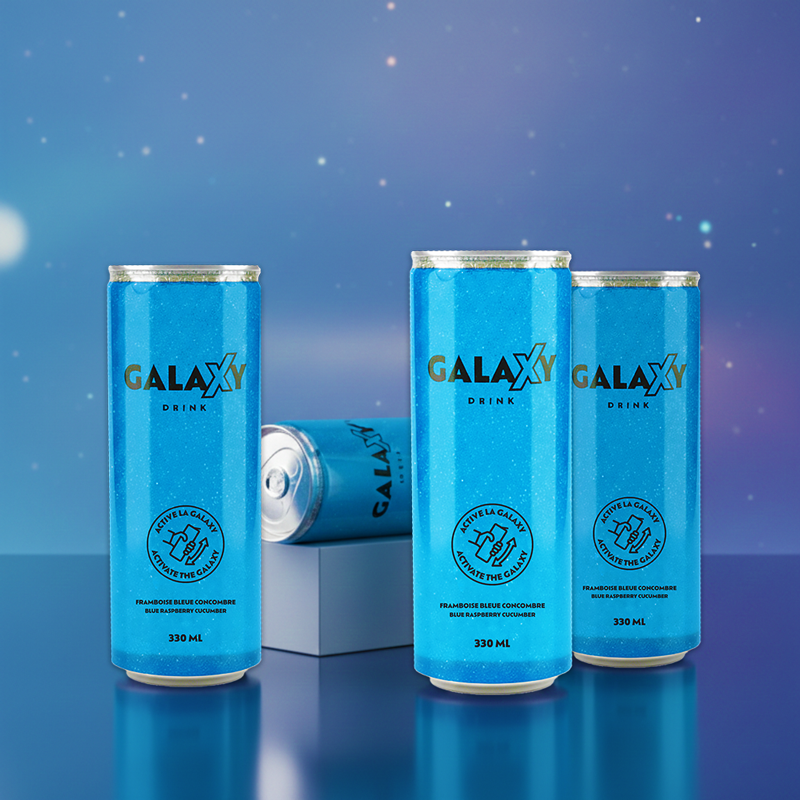 Galaxy Drink - Blue - Raspberry Blue Cucumber - 330ml