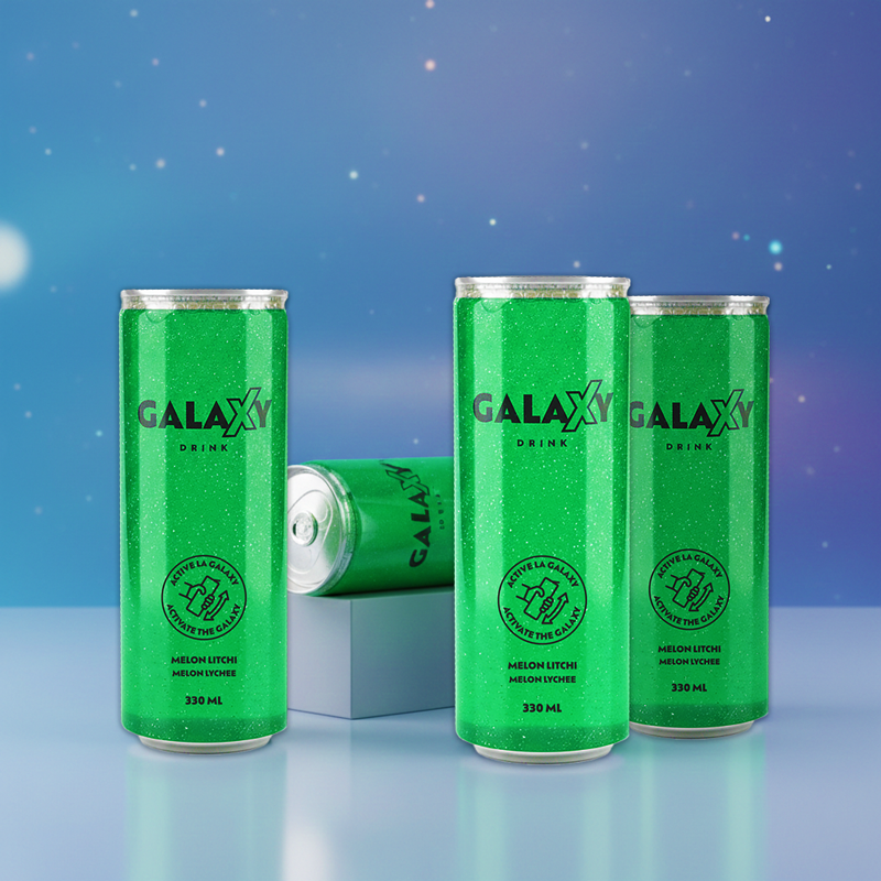 Galaxy Drink - Vert - Melon Litchi - 330ml