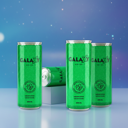 Galaxy Drink - Vert - Melon Litchi - 330ml