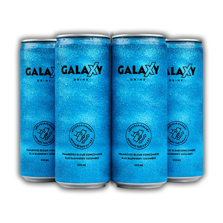 Galaxy Drink - Bleu - Framboise Bleu Concombre - 330ml