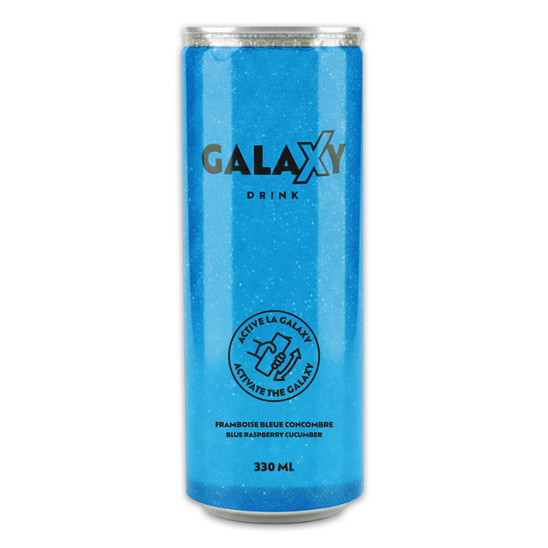 Galaxy Drink - Blue - Raspberry Blue Cucumber - 330ml