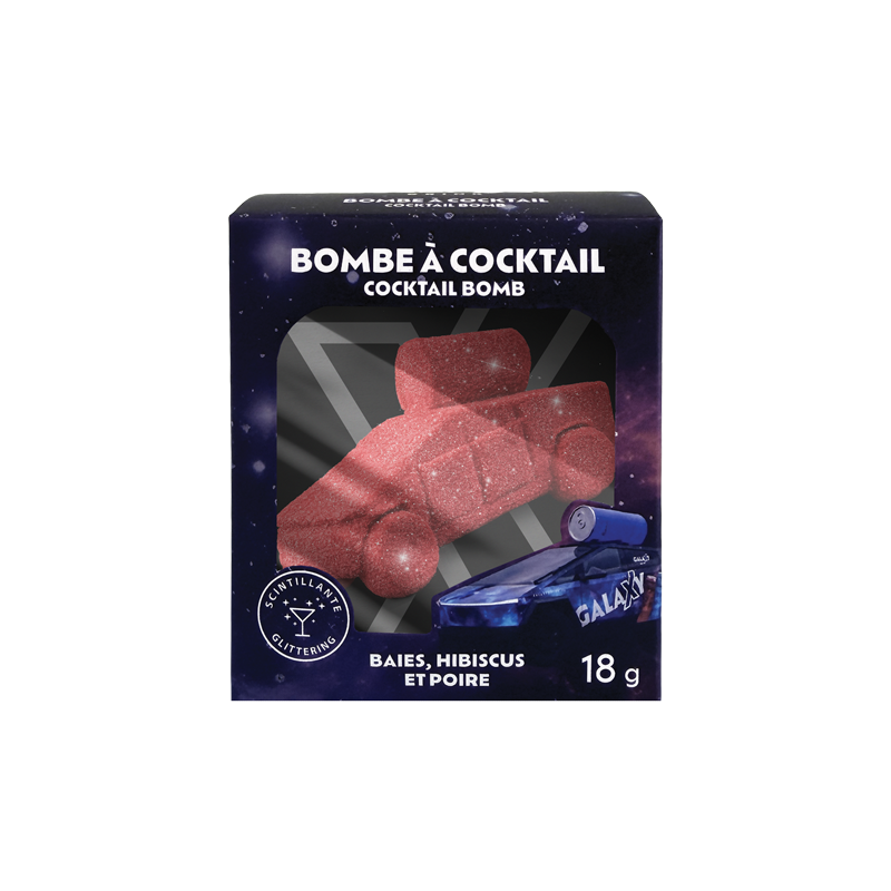 Bombe à cocktail scintillante - Baies, Hibiscus & Poire - Galaxy Drink