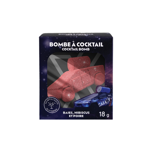 Bombe à cocktail scintillante - Baies, Hibiscus & Poire - Galaxy Drink