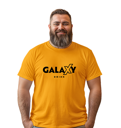 DARK YELLOW GALAXY DRINK T-SHIRT | Unisex