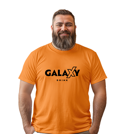 GALAXY DRINK ORANGE T-SHIRT | Unisex