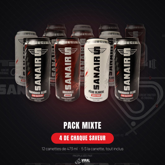 SANAIR — Pack Mixte · Caisse de 12 (PRÉCOMMANDE)