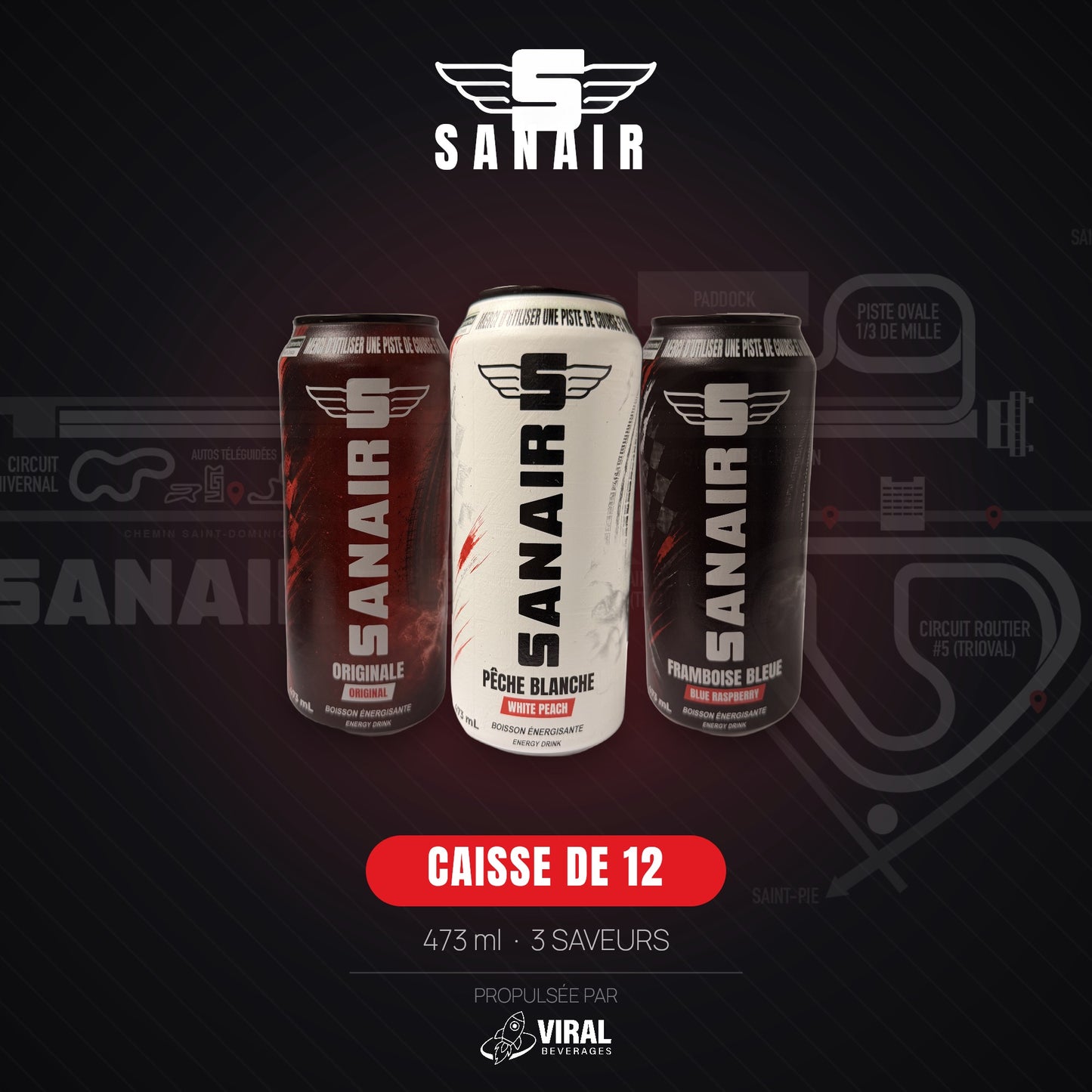 SANAIR — Pack Mixte · Caisse de 12 (PRÉCOMMANDE)