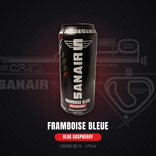 SANAIR — Framboise Bleue · Caisse de 12 (PRÉCOMMANDE)