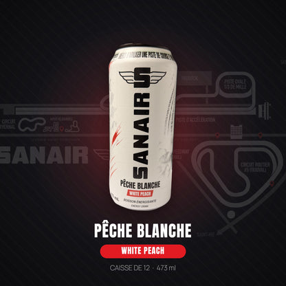 SANAIR — Pêche Blanche · Caisse de 12 (PRÉCOMMANDE)