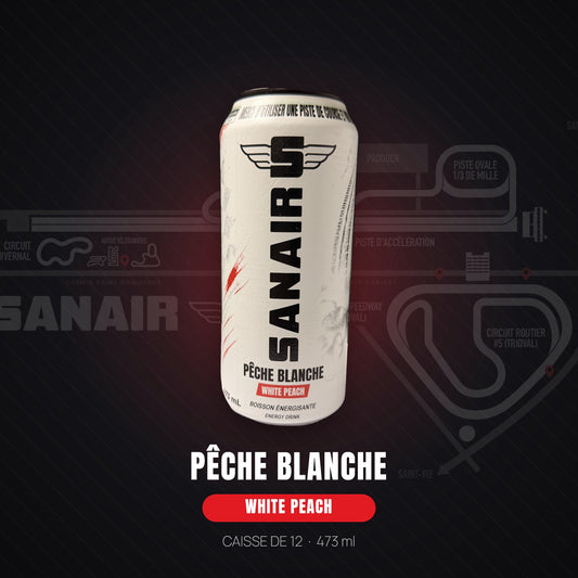 SANAIR — Pêche Blanche · Caisse de 12 (PRÉCOMMANDE)